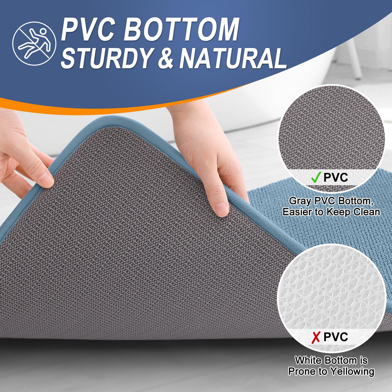OLANLY rapid-drying design helps reduce moisture after baths for a fresh bathroom.