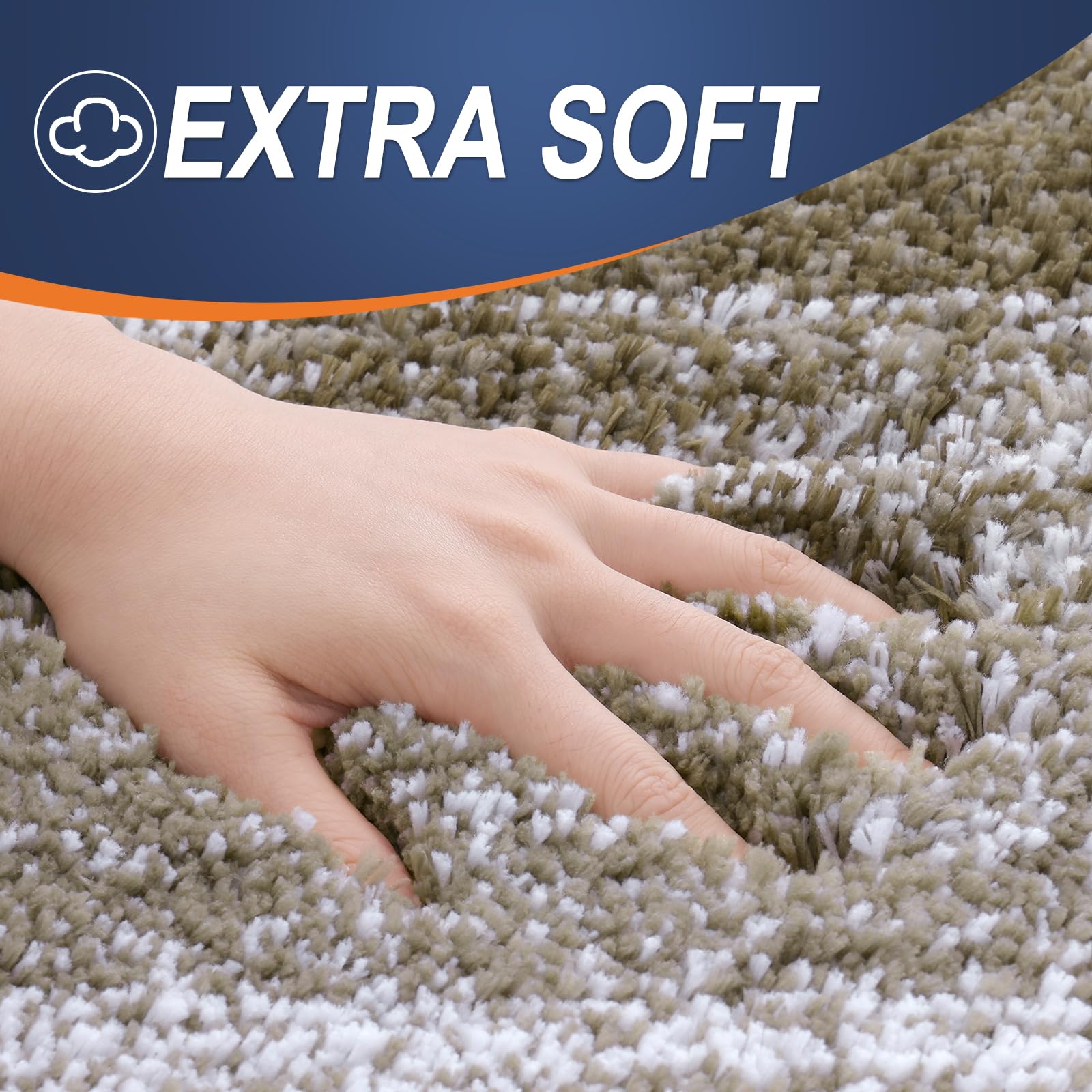 OLANLY rubber-back bath mat with non-slip backing for wet floors