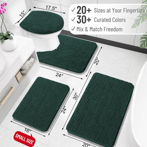 OLANLY chenille bath rug highlighting ultra-absorbent fibers