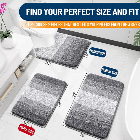 OLANLY soft microfiber close-up grey highlighting fluffy, absorbent pile.