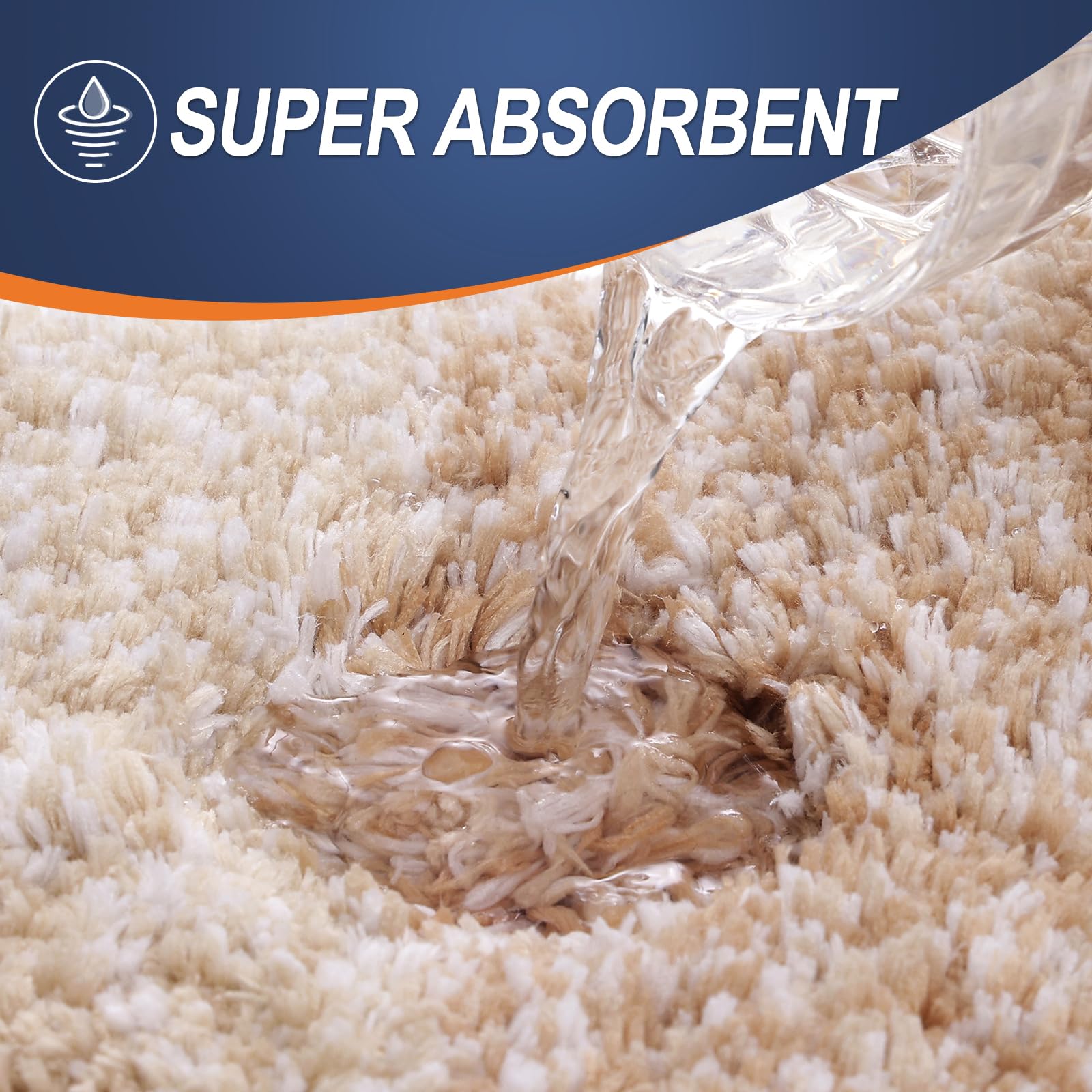 OLANLY ultra-absorbent deep-pile mat soaking up moisture efficiently