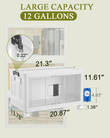 OlarHike 48QT storage cubes with doors ideal for RV trips and camping.