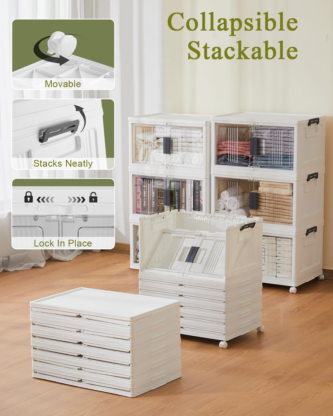 OlarHike 48QT bin dual doors open for easy access