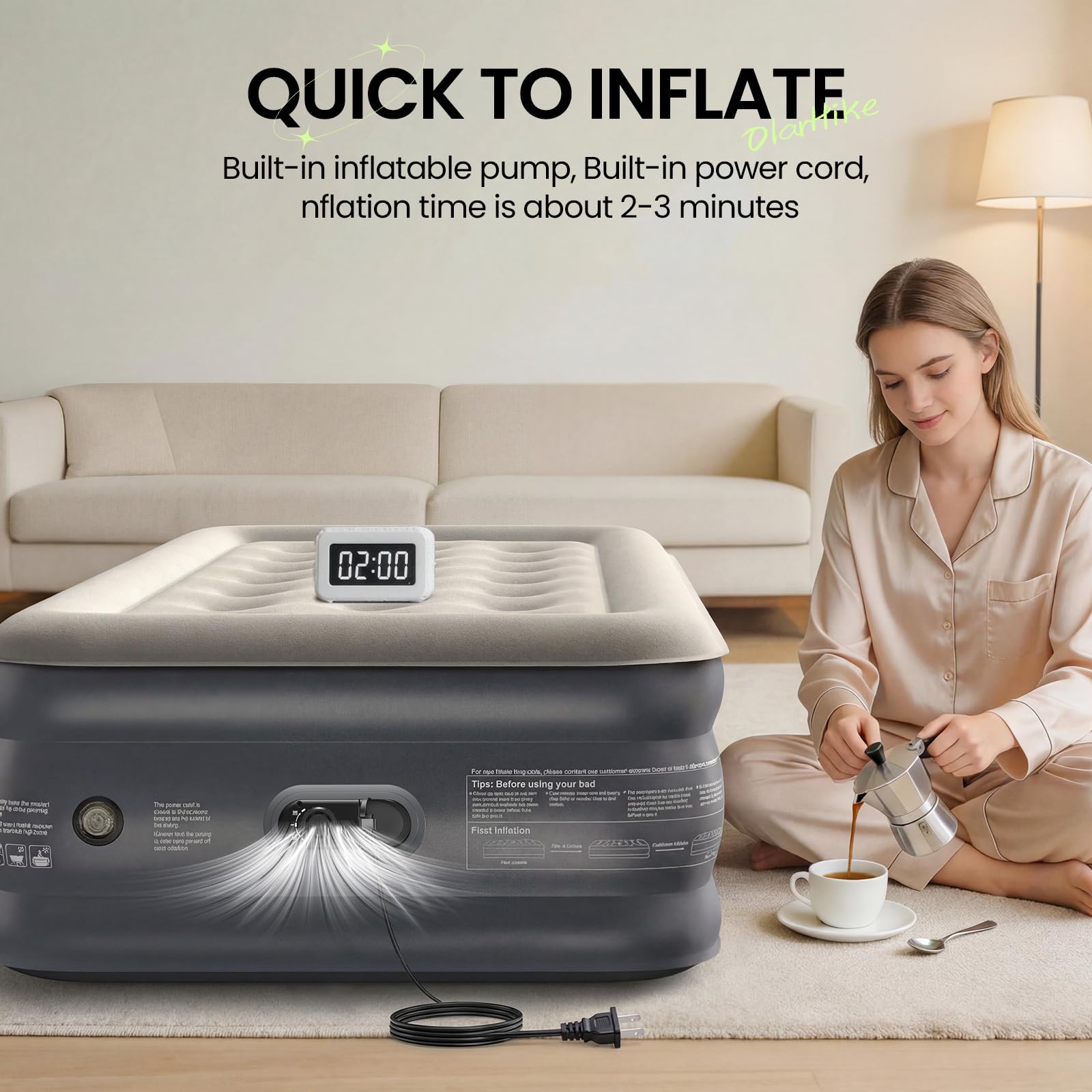 OlarHike durable PVC surface resists scratches for everyday use.