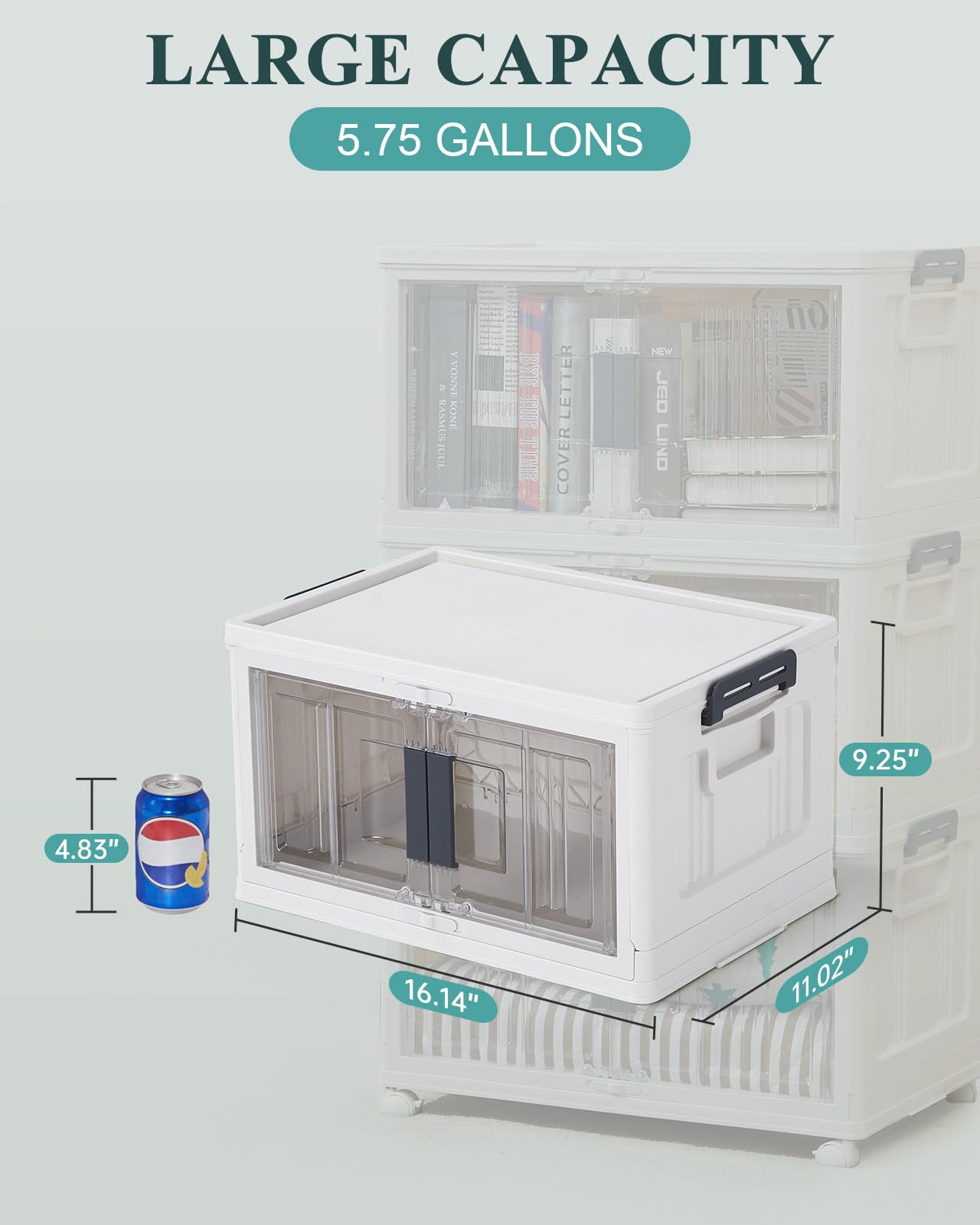 Three-pack set offers flexible organization at home.