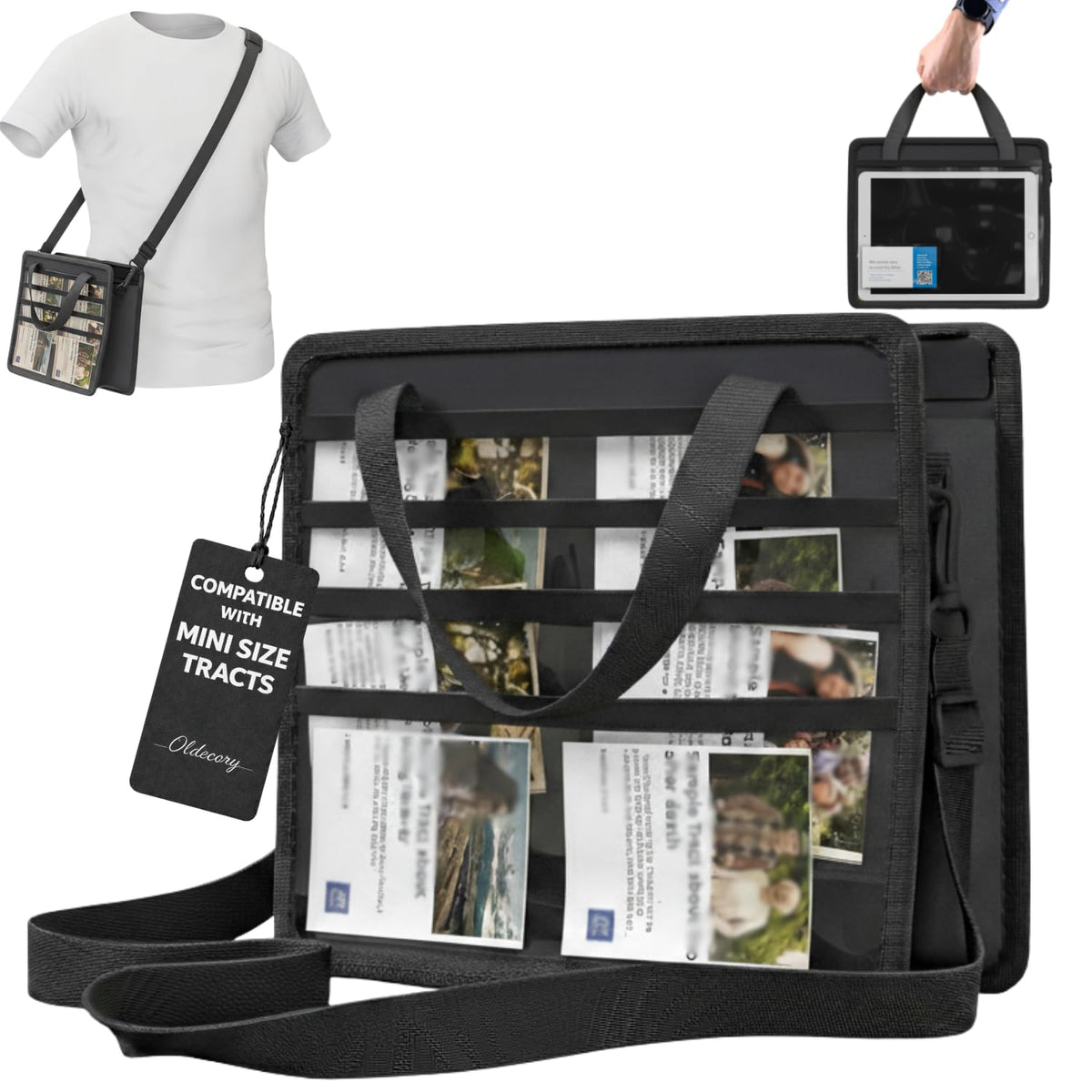 OLDECORY JW Magazine and Tract Holder front view for easy outreach