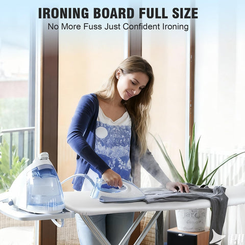 oleaf ironing board fold-flat design for easy storage in small spaces.