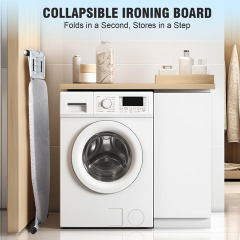 oleaf ironing board iron rest keeps the iron secure and within reach.