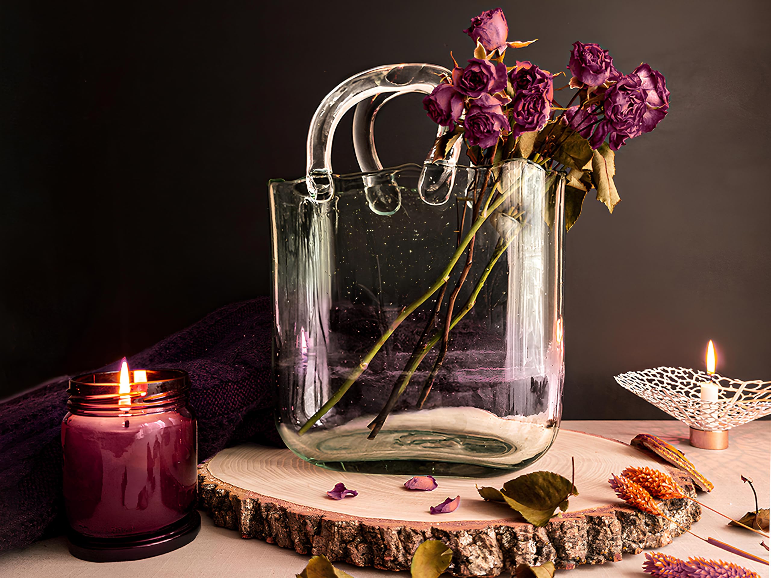 OLEEK handmade vase emphasizes craftsmanship and unique handbag design