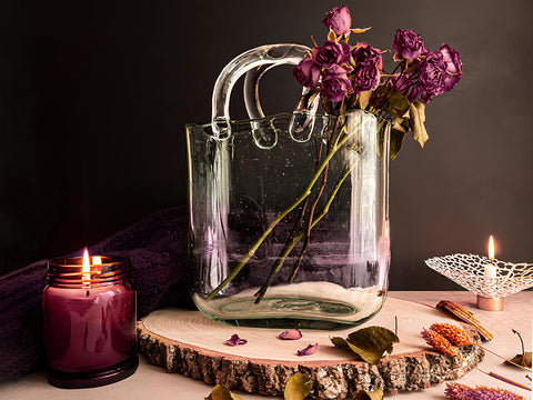 OLEEK handmade vase emphasizes craftsmanship and unique handbag design