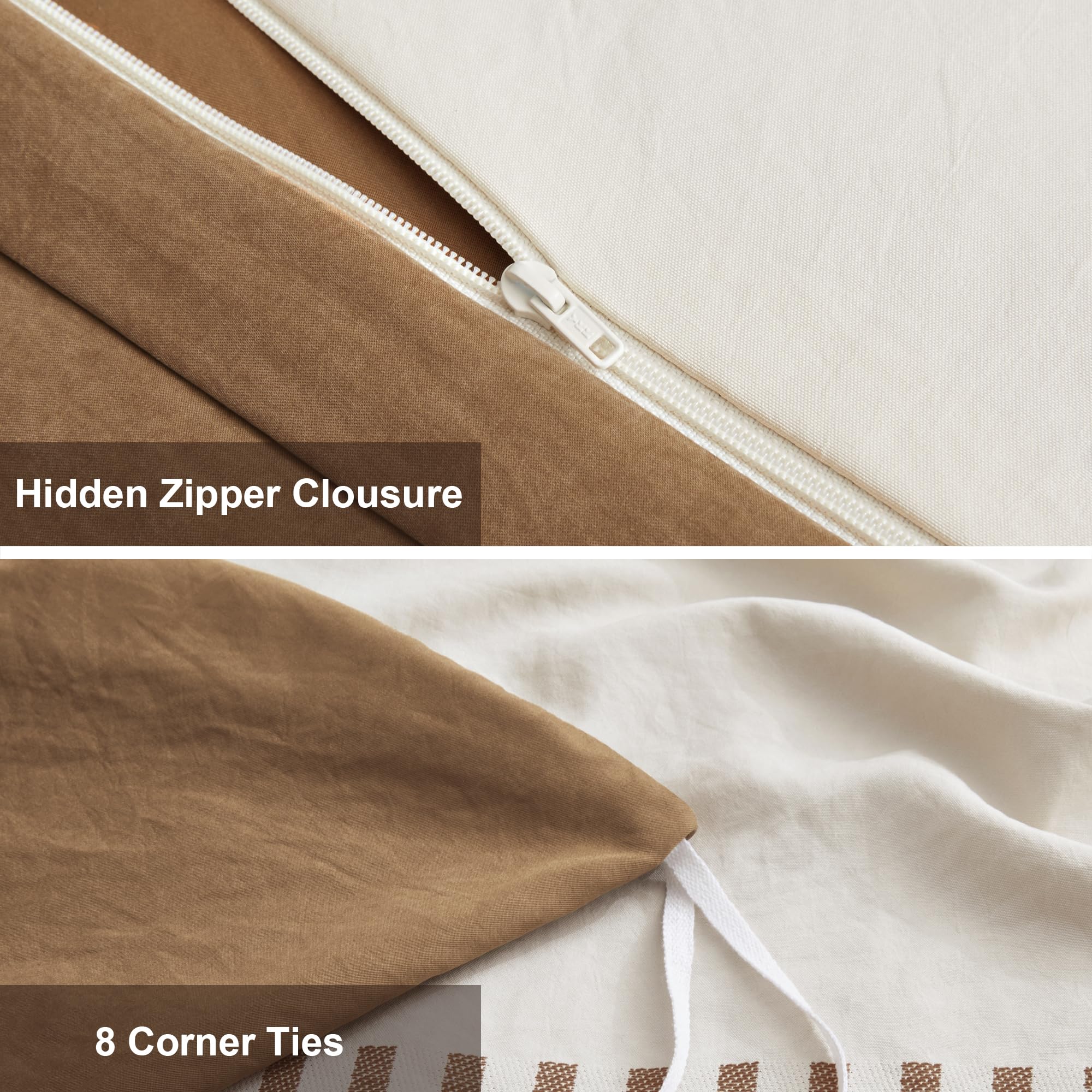 Oli Anderson duvet cover features a secure zipper closure for easy changes.