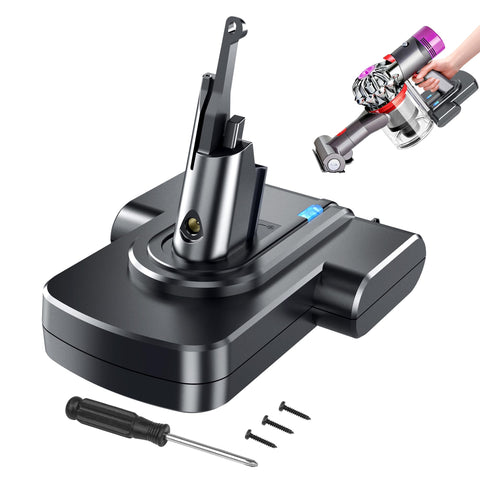 OLINDR Dyson V7 battery 8000mAh powering longer cleaning sessions