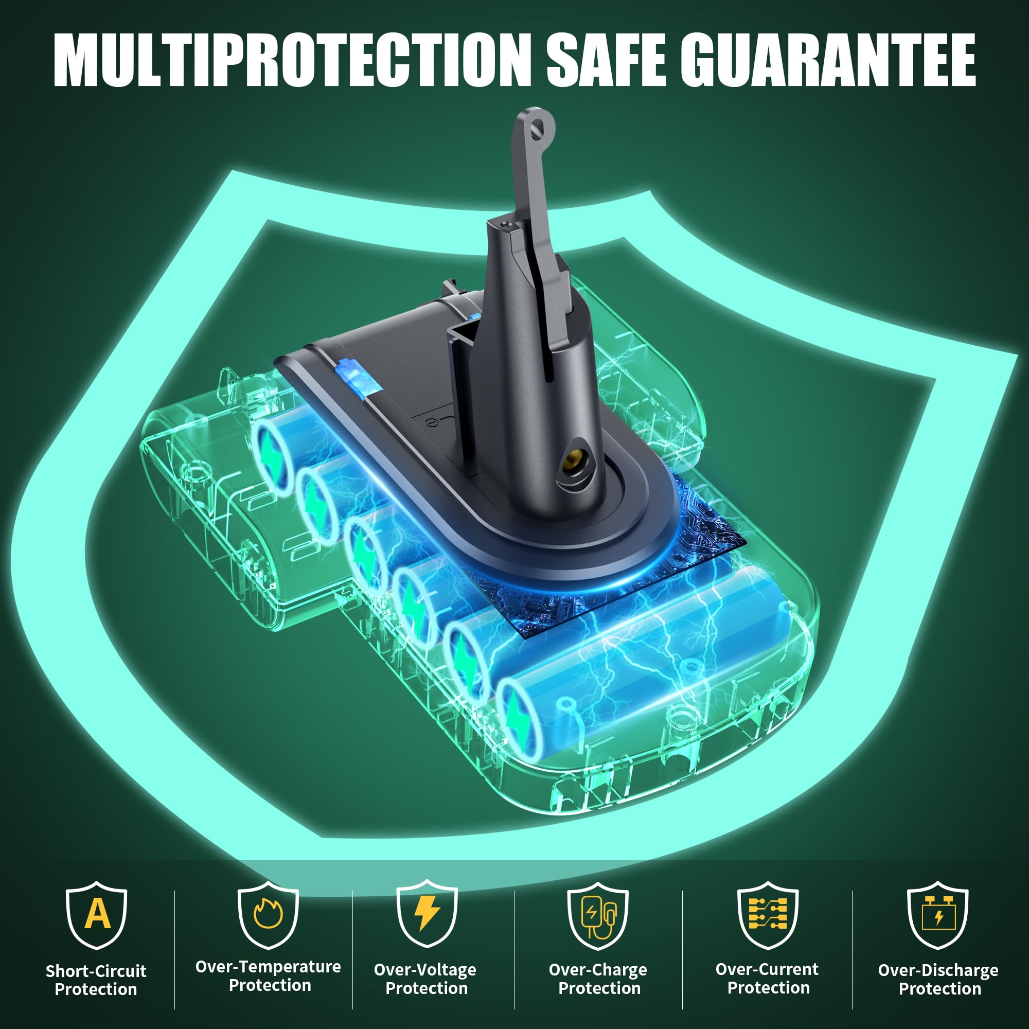 OLINDR dual charging option with dock or wall mount for V7 battery
