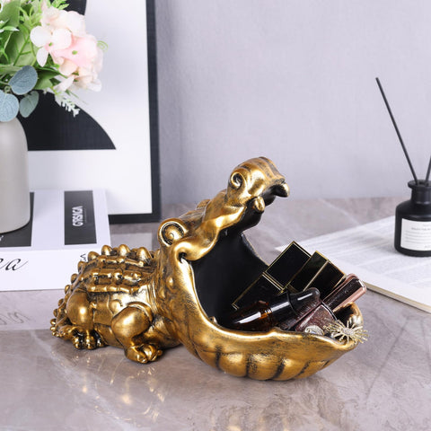 Oliruim gold decorative dish suitable for entryway or coffee table
