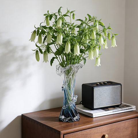 oliruim ocean-inspired vase catches light, brightening sunlit rooms