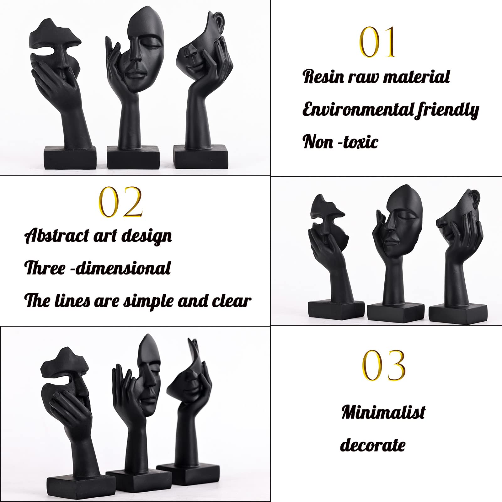 oliruim resin sculptures offer durable decorative accents with refined presence