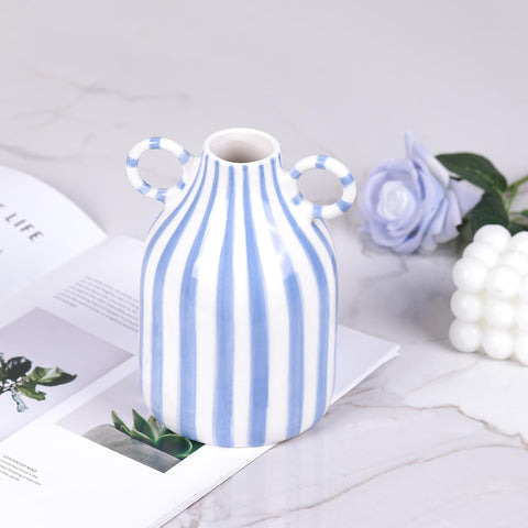 oliruim vase styling pampas grass on shelf vignette