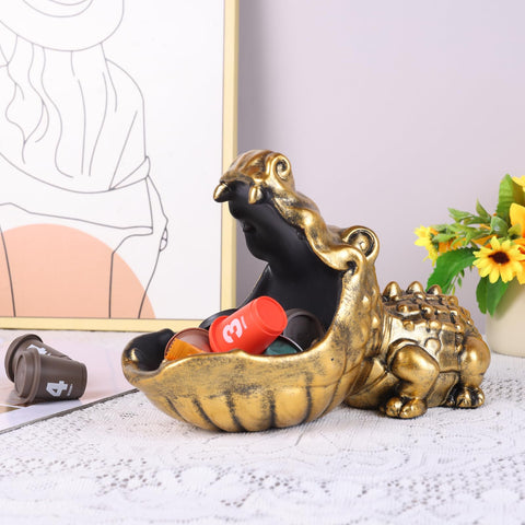 Oliruim whimsical alligator storage sculpture ideal as a giftable piece