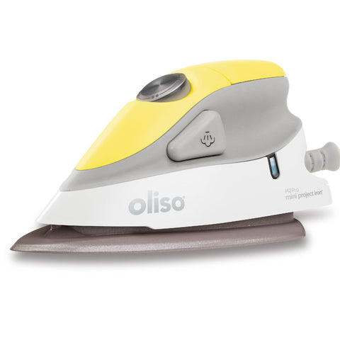 oliso M2Pro Mini Steam Iron travel-ready for rapid wrinkle removal on fabrics