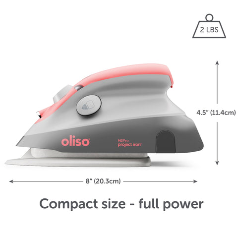 oliso M3Pro precision tip focused on seams and corners.