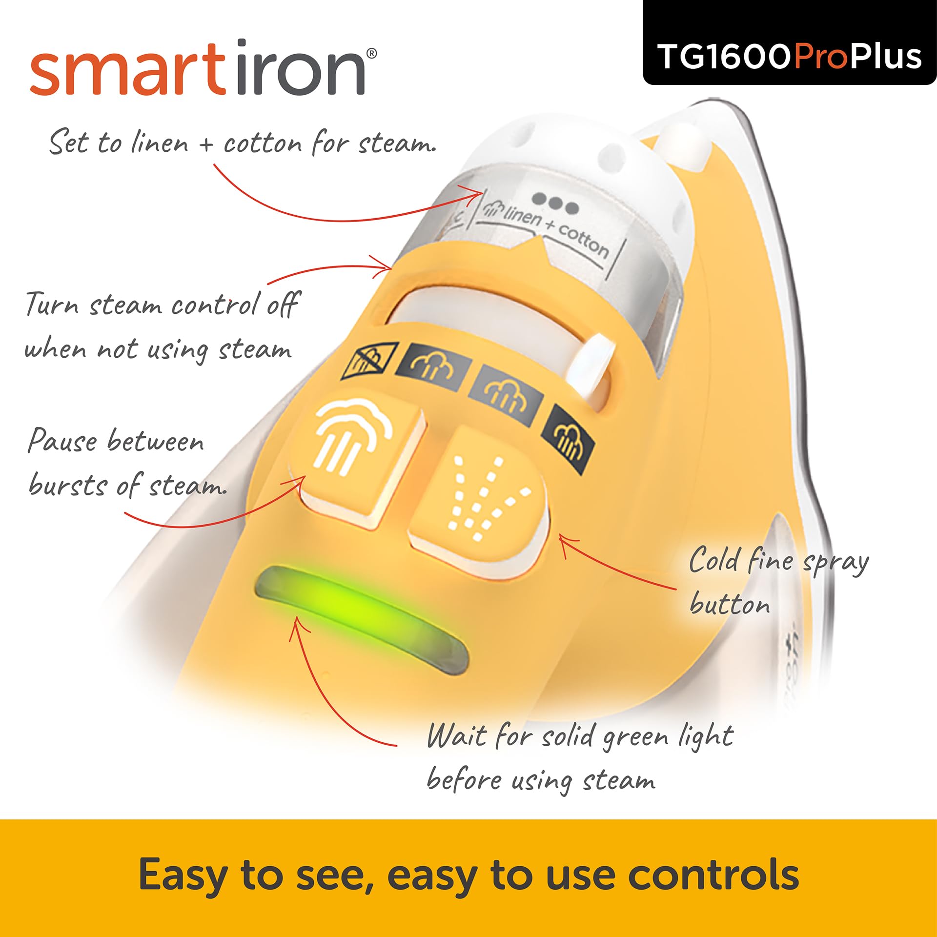 2-inch precision detailer tip on Oliso TG1600 ProPlus for fine work.