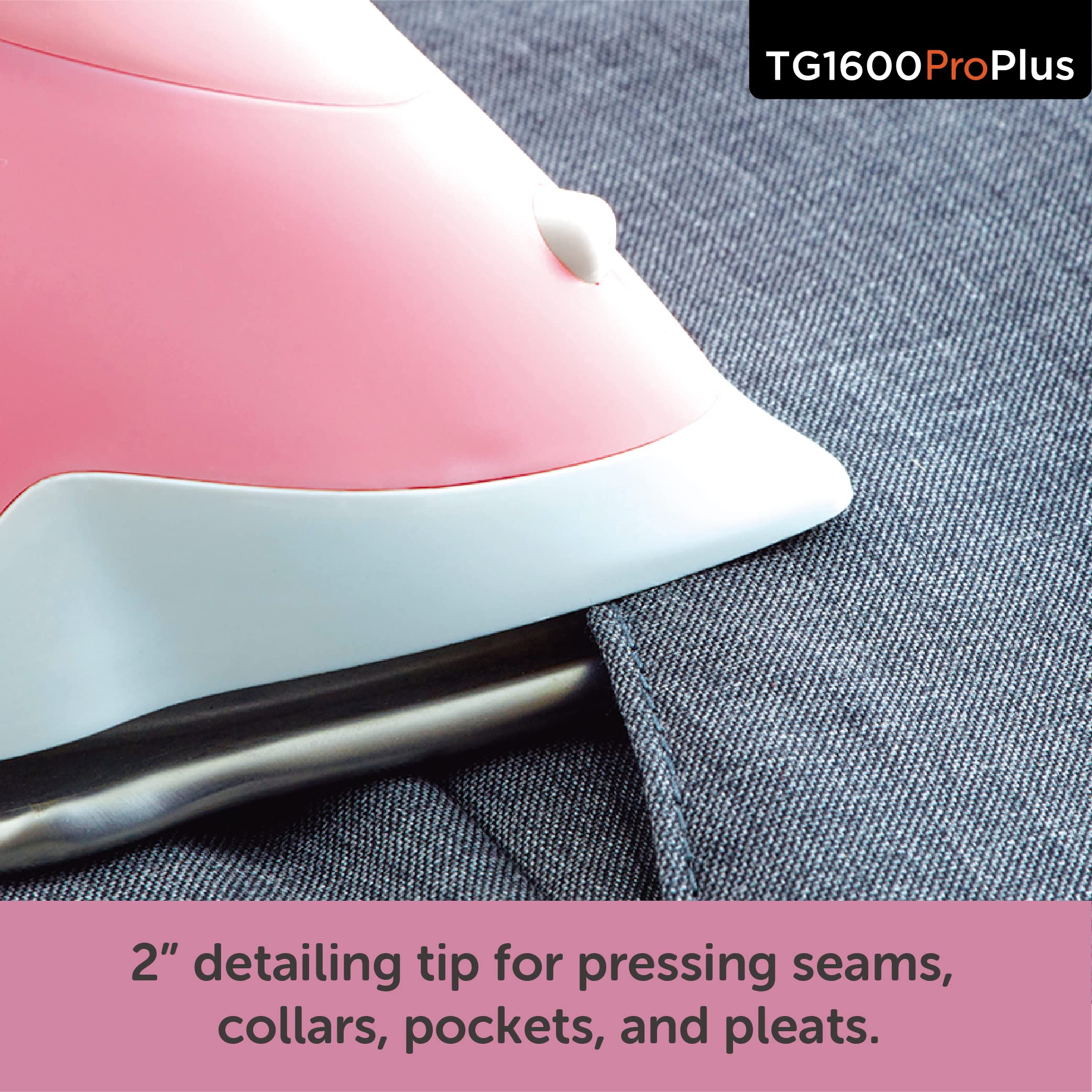 oliso TG1600 ProPlus steam system delivering powerful bursts for wrinkles