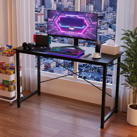 OLIXIS 47-Inch Desk steel frame provides sturdy support for long sessions