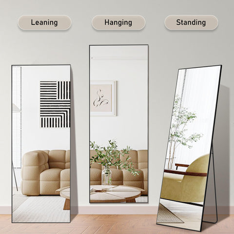 OLIXIS 68x26 inch full-length mirror suitable for living spaces and bedrooms.