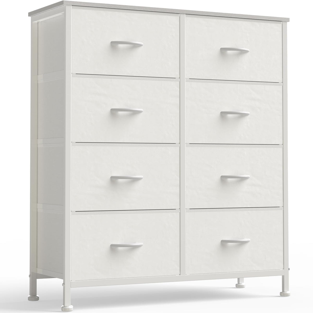 OLIXIS 8-drawer dresser with wood top offers spacious bedroom storage and clean lines