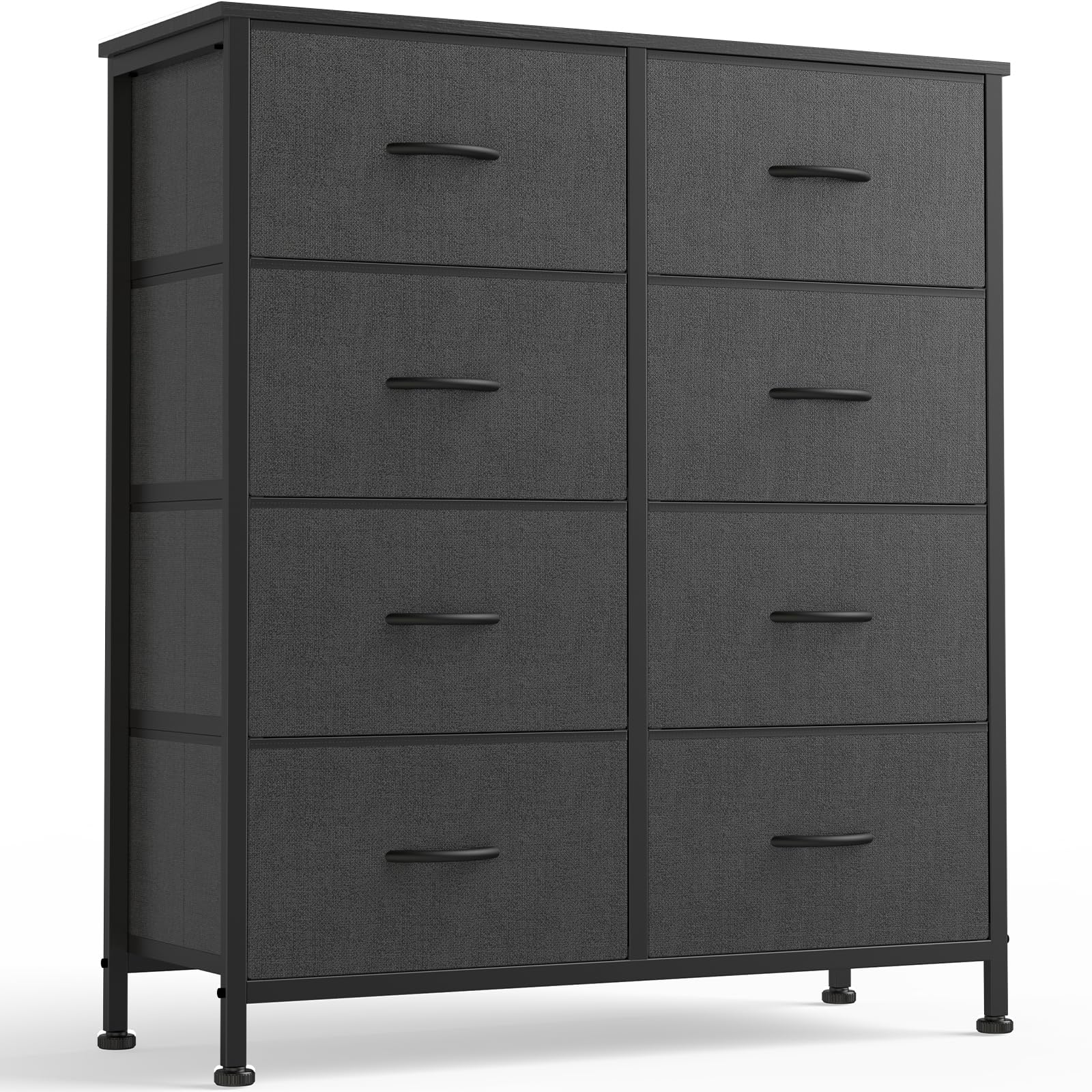 OLIXIS 8-drawer dresser with wood top offers ample storage and a sturdy surface.