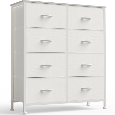 OLIXIS 8-drawer dresser with wood top offers spacious bedroom storage and clean lines
