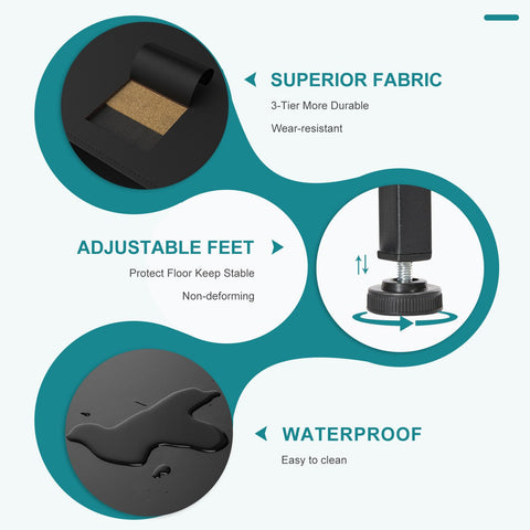OLIXIS 9-drawers dresser anti-tip kit and adjustable feet promote stability on uneven floors