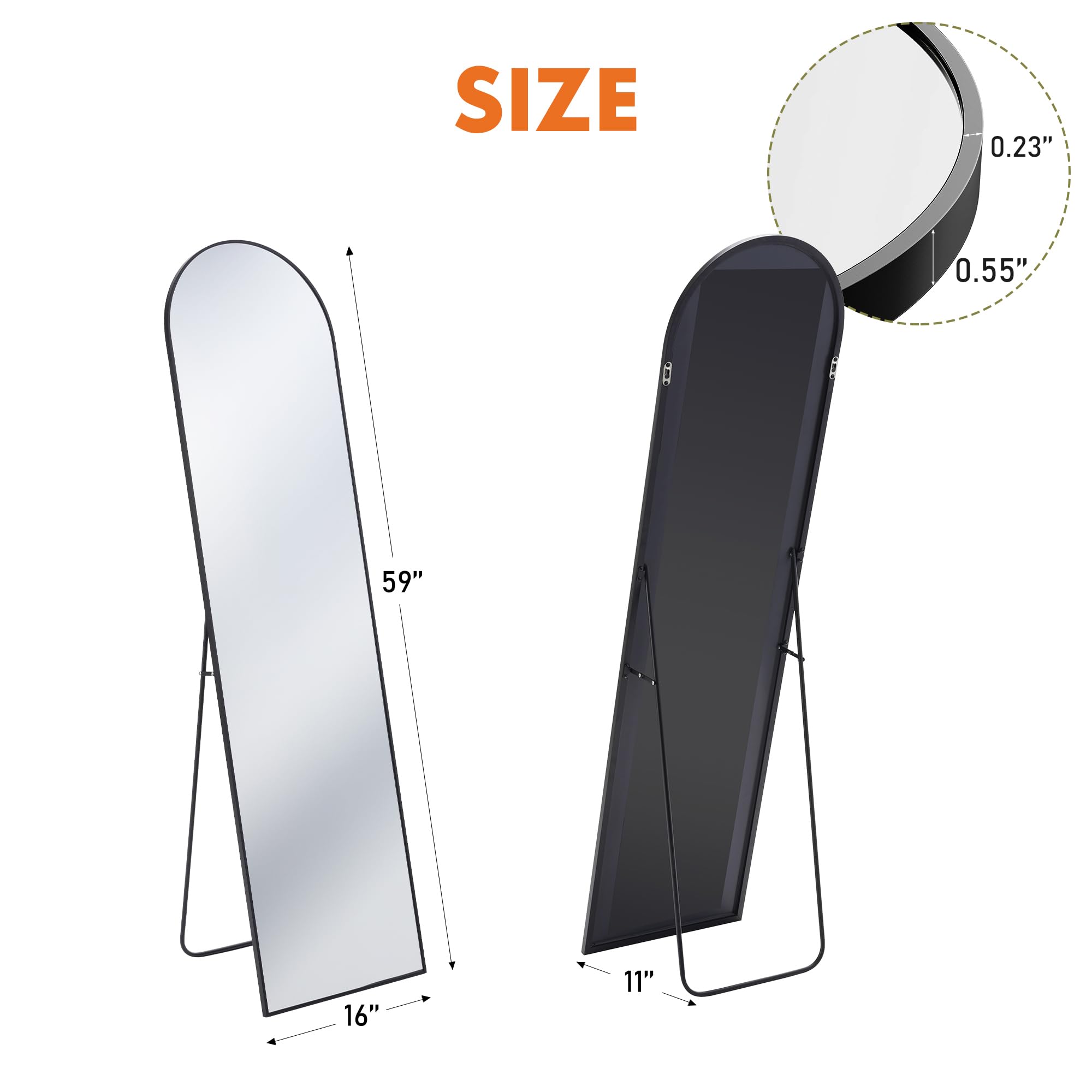 OLIXIS aluminum slim frame delivers light, stylish framing