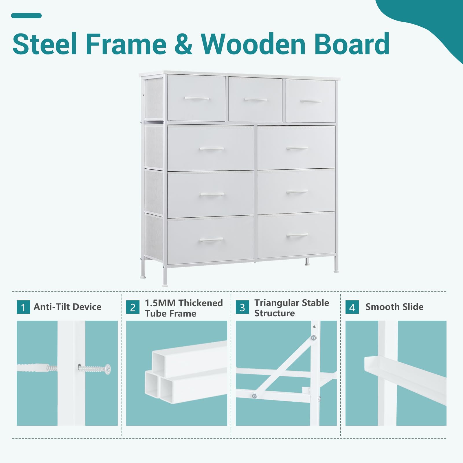 OLIXIS bedroom organization setup showing versatile storage in a compact footprint