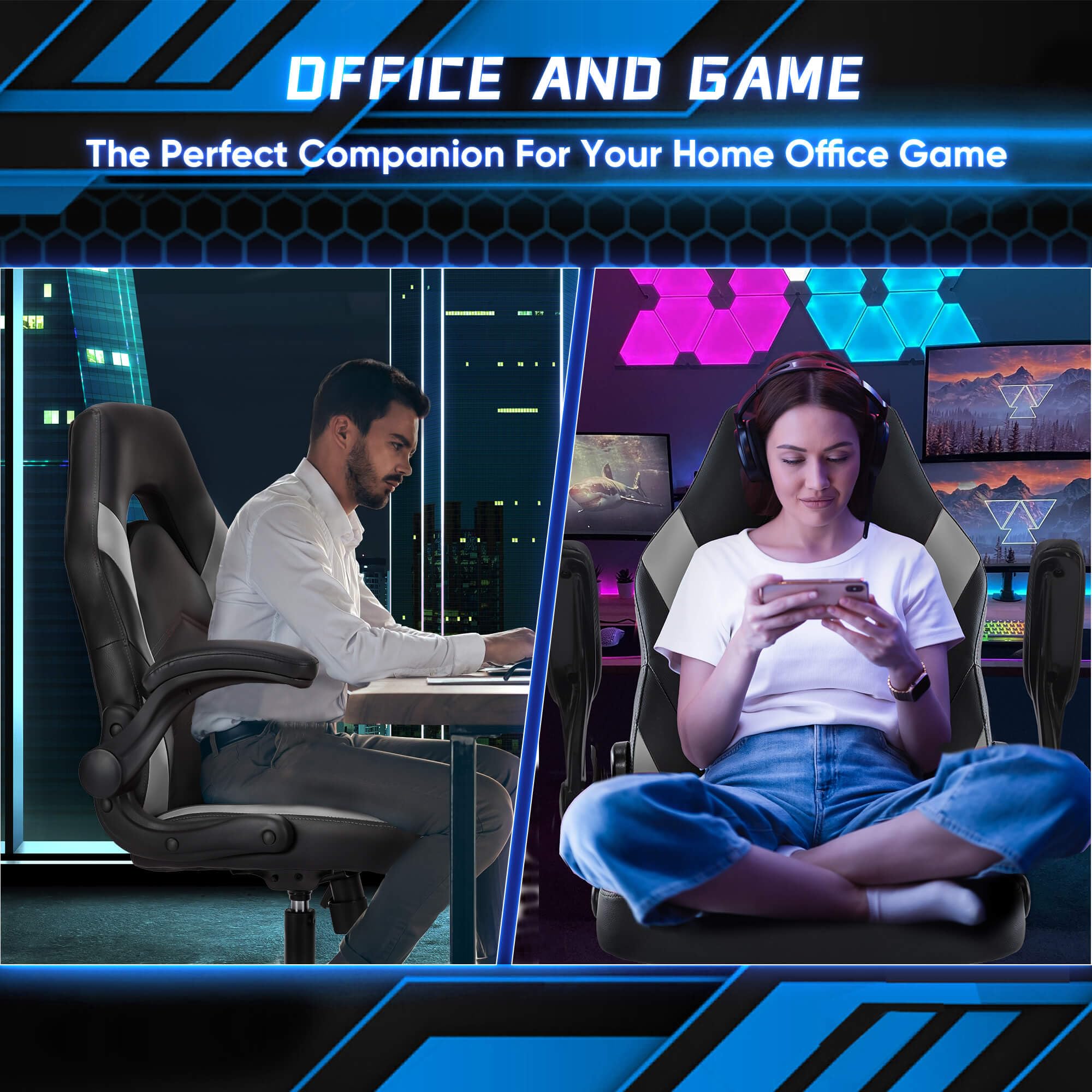 OLIXIS Big and Tall chair seat in PU leather delivers comfort during long sessions.