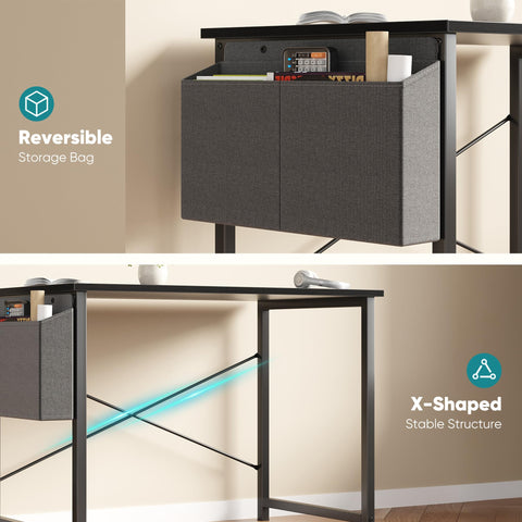 OLIXIS 31inch desk compact footprint fits bedrooms and small offices