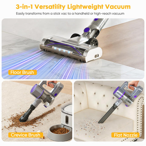 OLIXIS 22-2V motor power boosts carpet dust pickup and performance