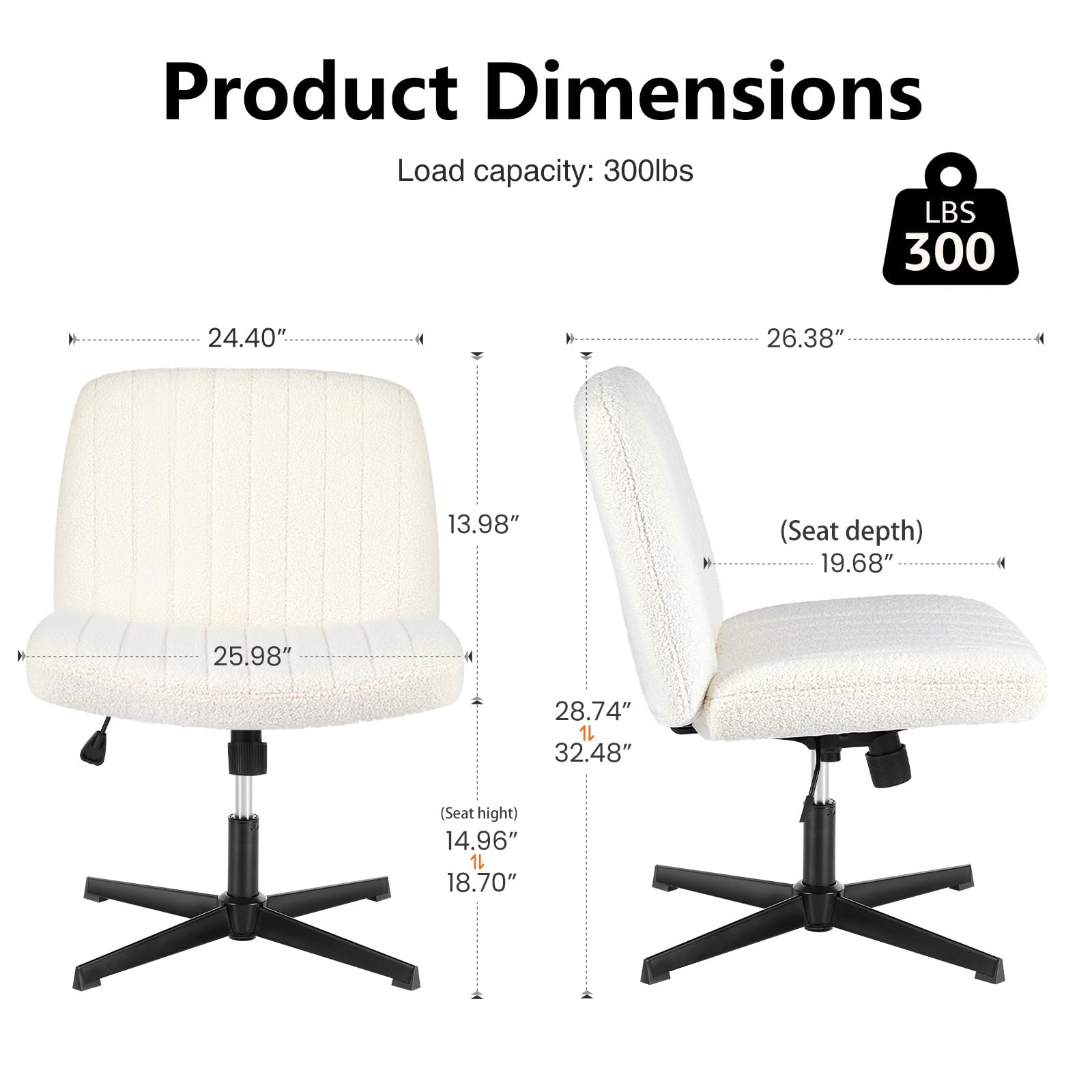 OLIXIS Criss Cross Chair swivel 360° for flexible workspace