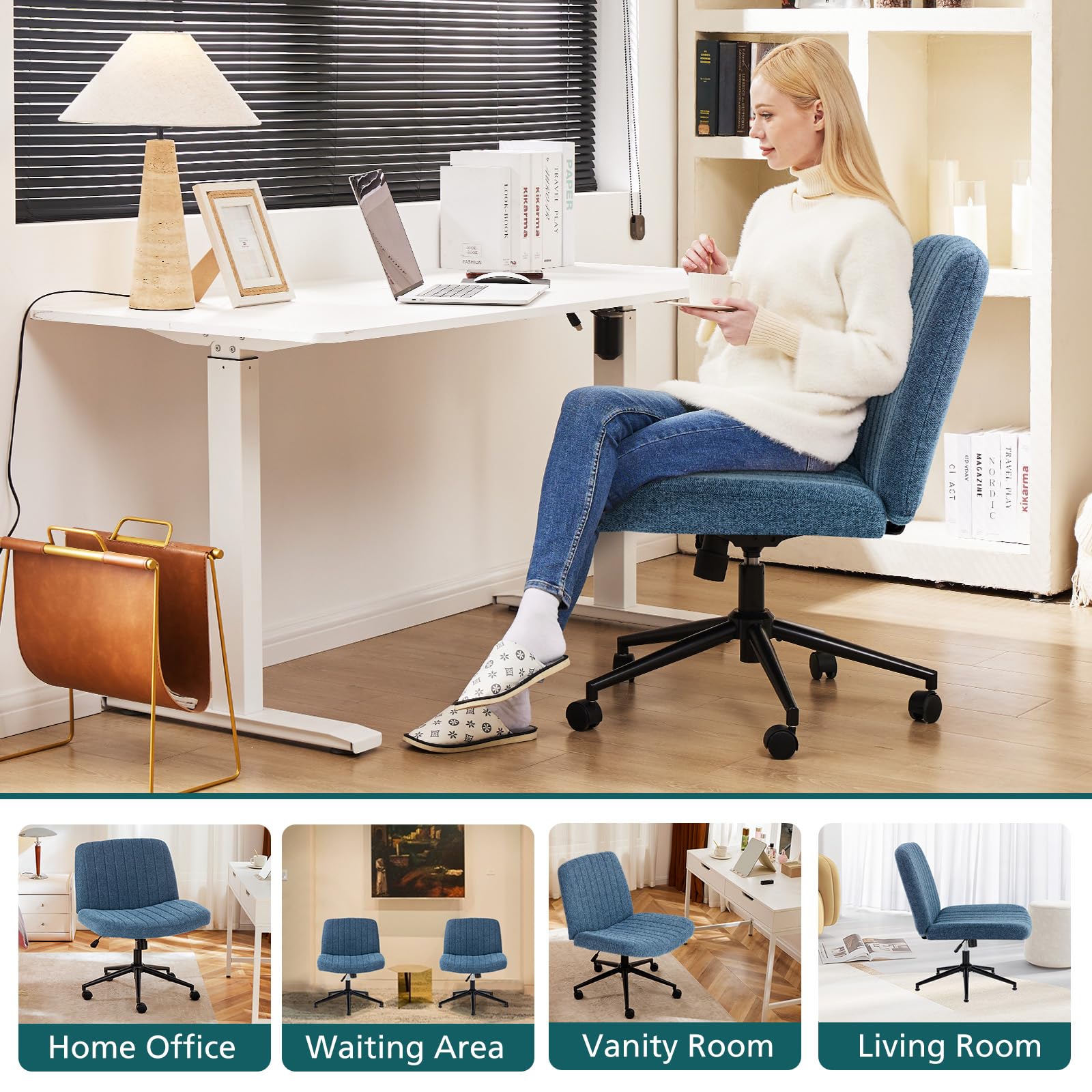OLIXIS Criss Cross Chair easy assembly with included instructions