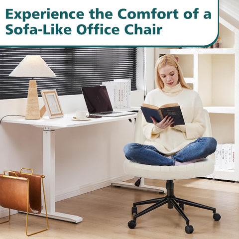 OLIXIS Criss Cross Chair demonstrates ergonomic back support for long tasks.