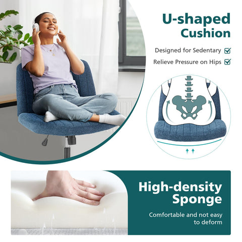 OLIXIS Criss Cross Chair: ergonomic backrest supports all-day comfort
