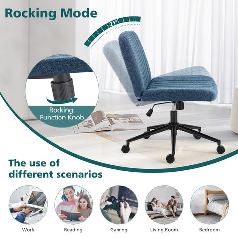 OLIXIS Criss Cross Chair height-adjustable for perfect desk alignment