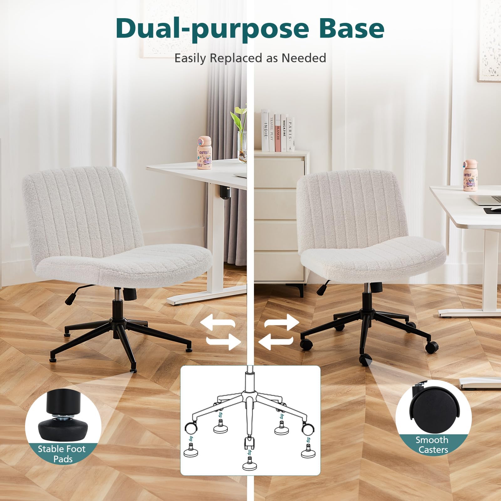 OLIXIS Criss Cross Chair adds a modern living room style touch.