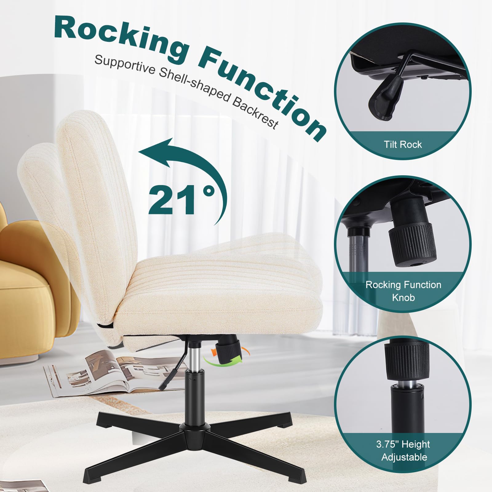OLIXIS Criss Cross chair metal base demonstrates durability for daily use