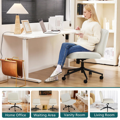 Smooth wheels of OLIXIS chair glide on carpet and hard floors