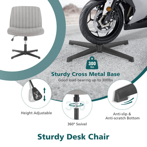 OLIXIS Criss Cross Chair padded seat delivers plush comfort for long study sessions.