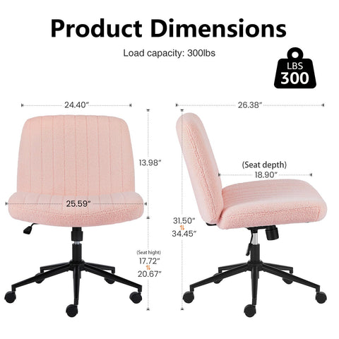 OLIXIS Criss Cross Chair vanity chair add-on for beauty desks