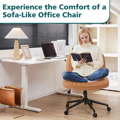 OLIXIS Criss Cross Chair wheels glide smoothly across floors.