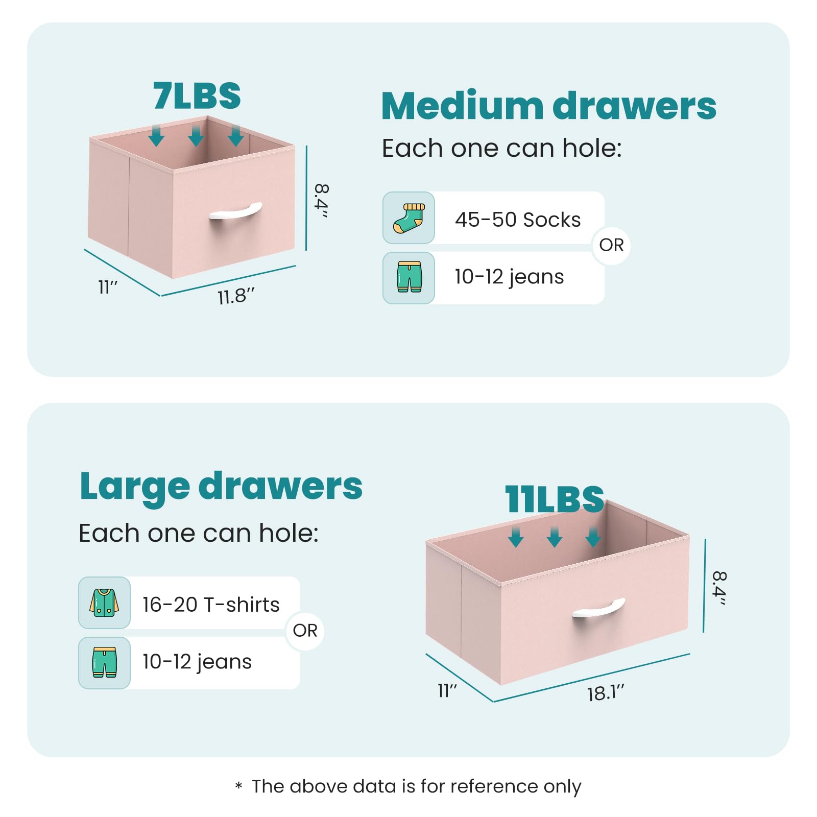 OLIXIS pink dresser with open drawers for quick daily access