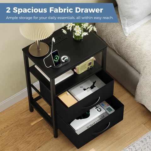 OLIXIS levelers stabilize the nightstand on uneven floors